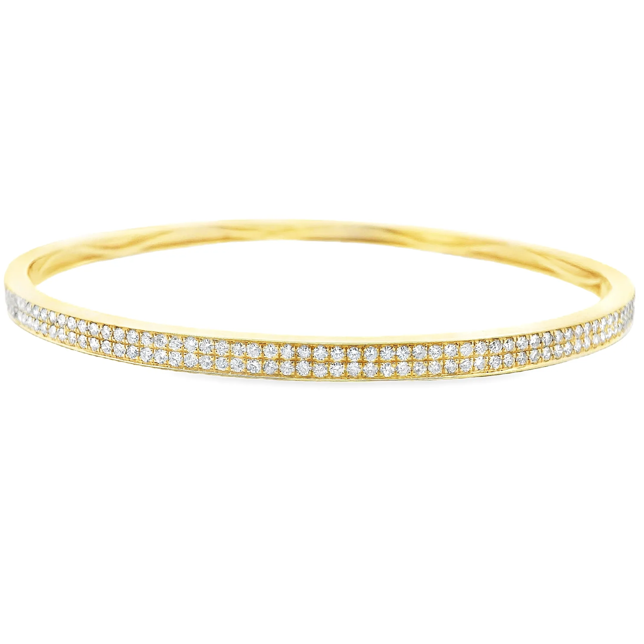 1.00ct 18k Yellow Gold Diamond Bangle