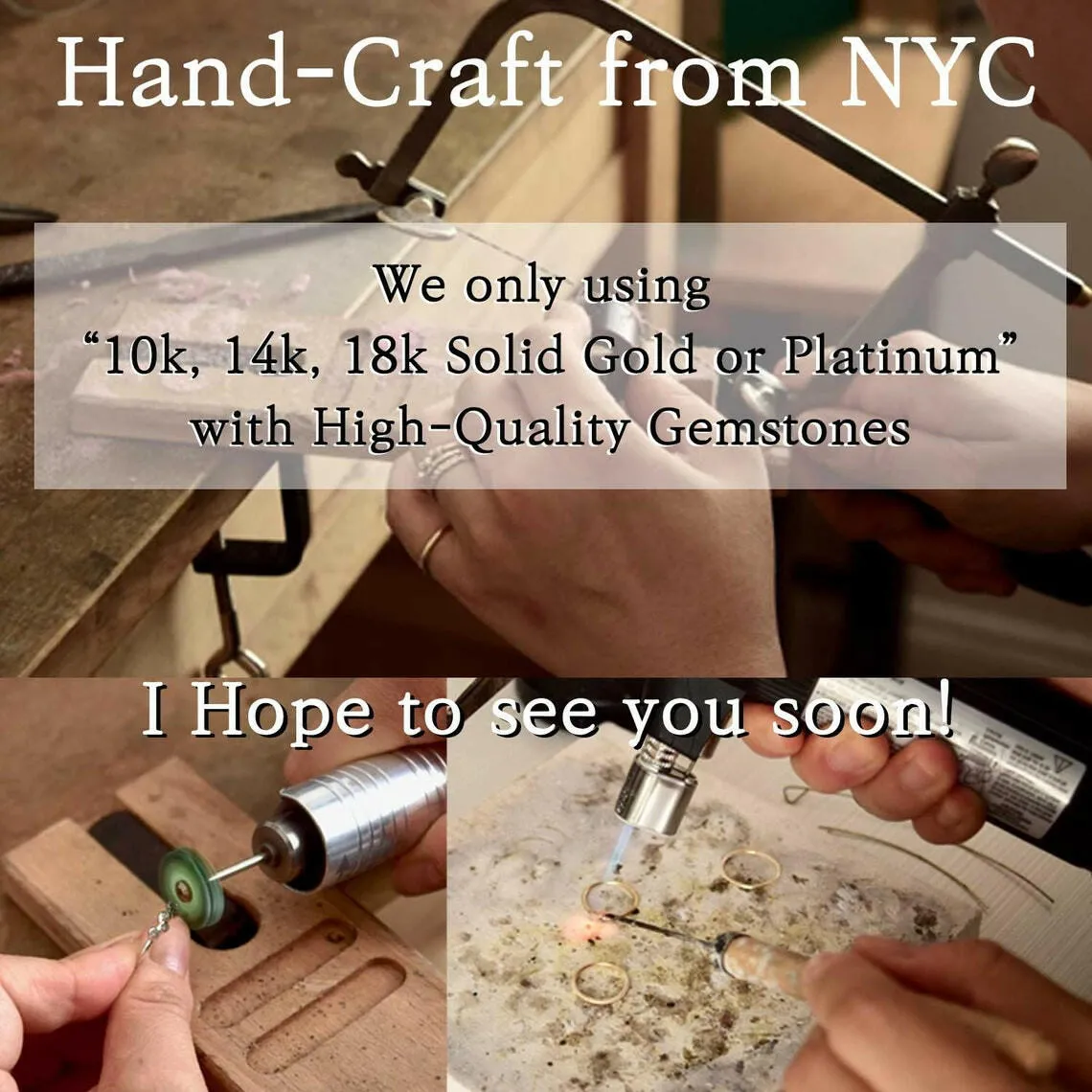 14k North Star February Birthstone Ring by VicStoneNYC Fine Jewelry