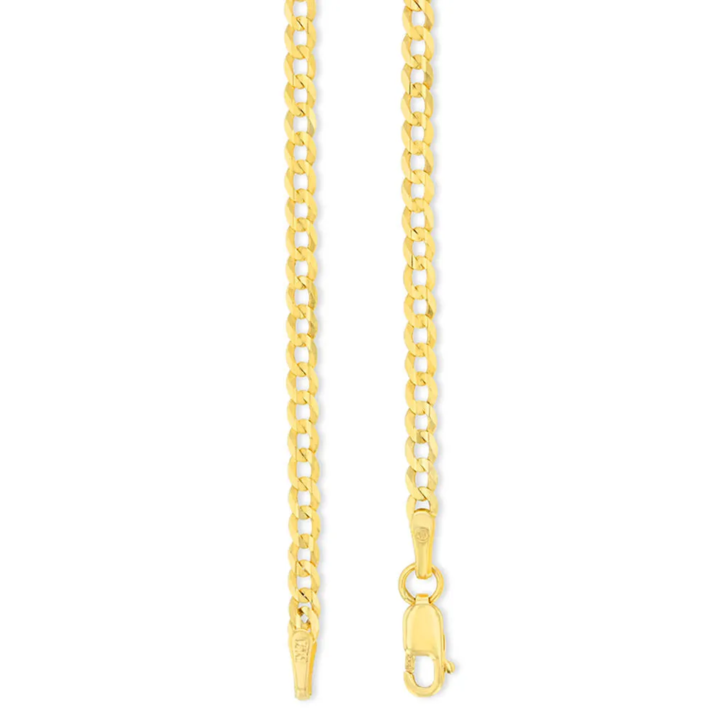 14k Two Tone Gold Open Circle Cancer Zodiac Sign Pendant Cuban Necklace