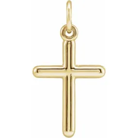 14K Yellow 16.8x9 mm Cross Pendant