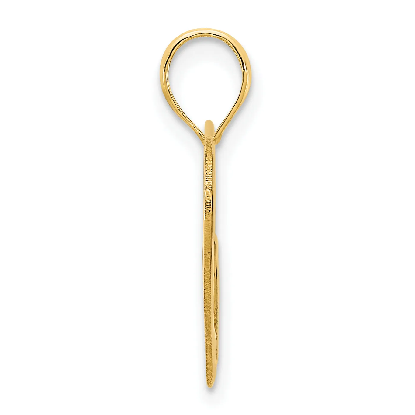 14k Yellow Gold Heart in a Heart Pendant