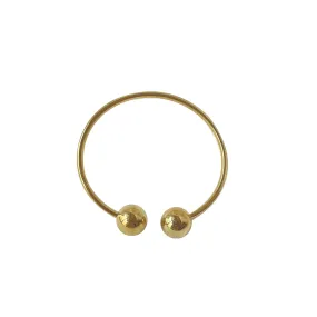 18k Gold-Filled Ball Open Cuff Bangle