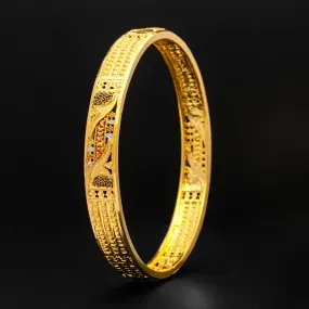 24ct Heavy Gold Plated Enamel Bangle PEB3-032