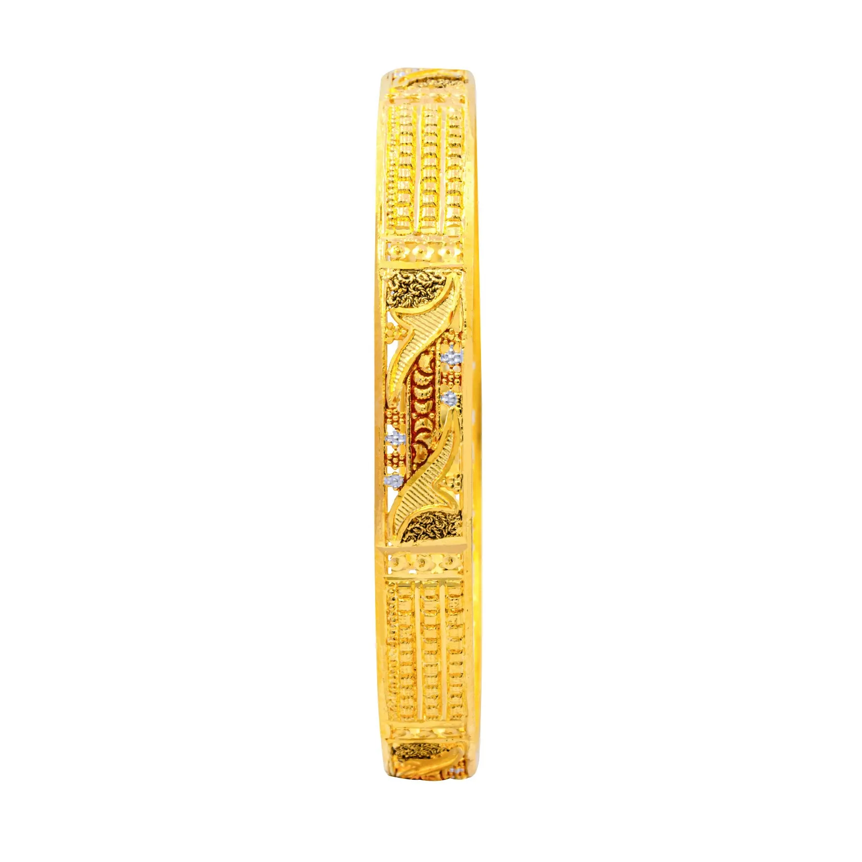 24ct Heavy Gold Plated Enamel Bangle PEB3-032