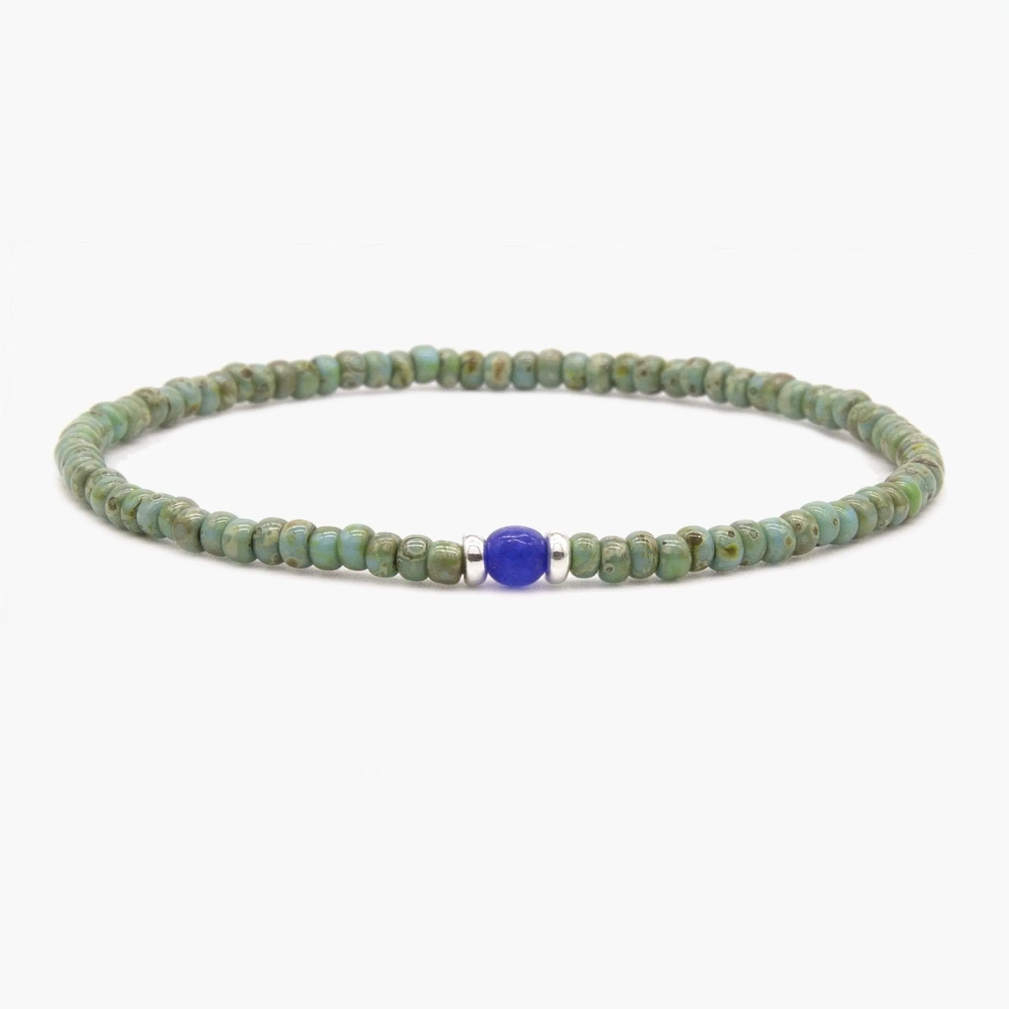 2mm Beads Dandy Bracelet (Dyed Turquoise)