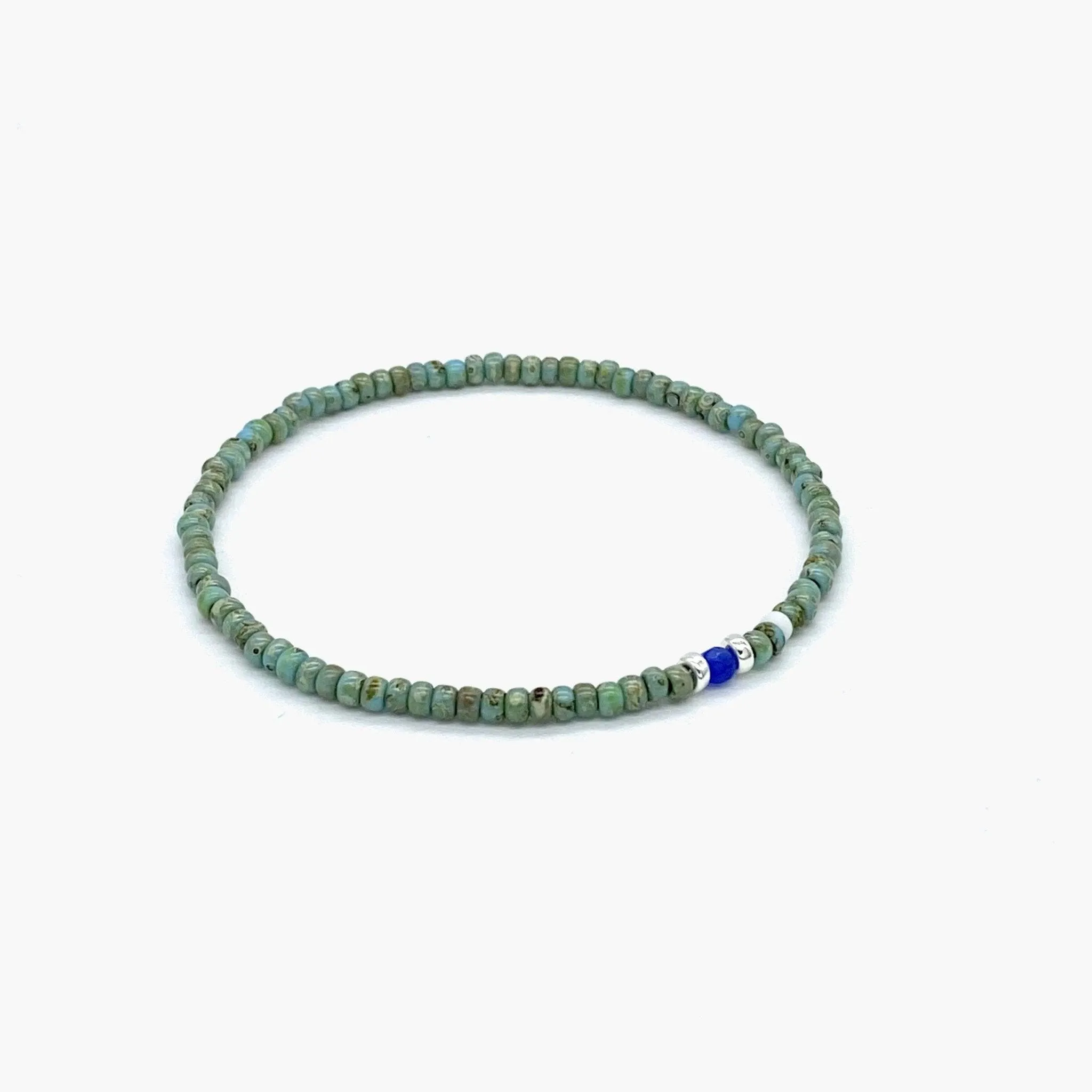 2mm Beads Dandy Bracelet (Dyed Turquoise)
