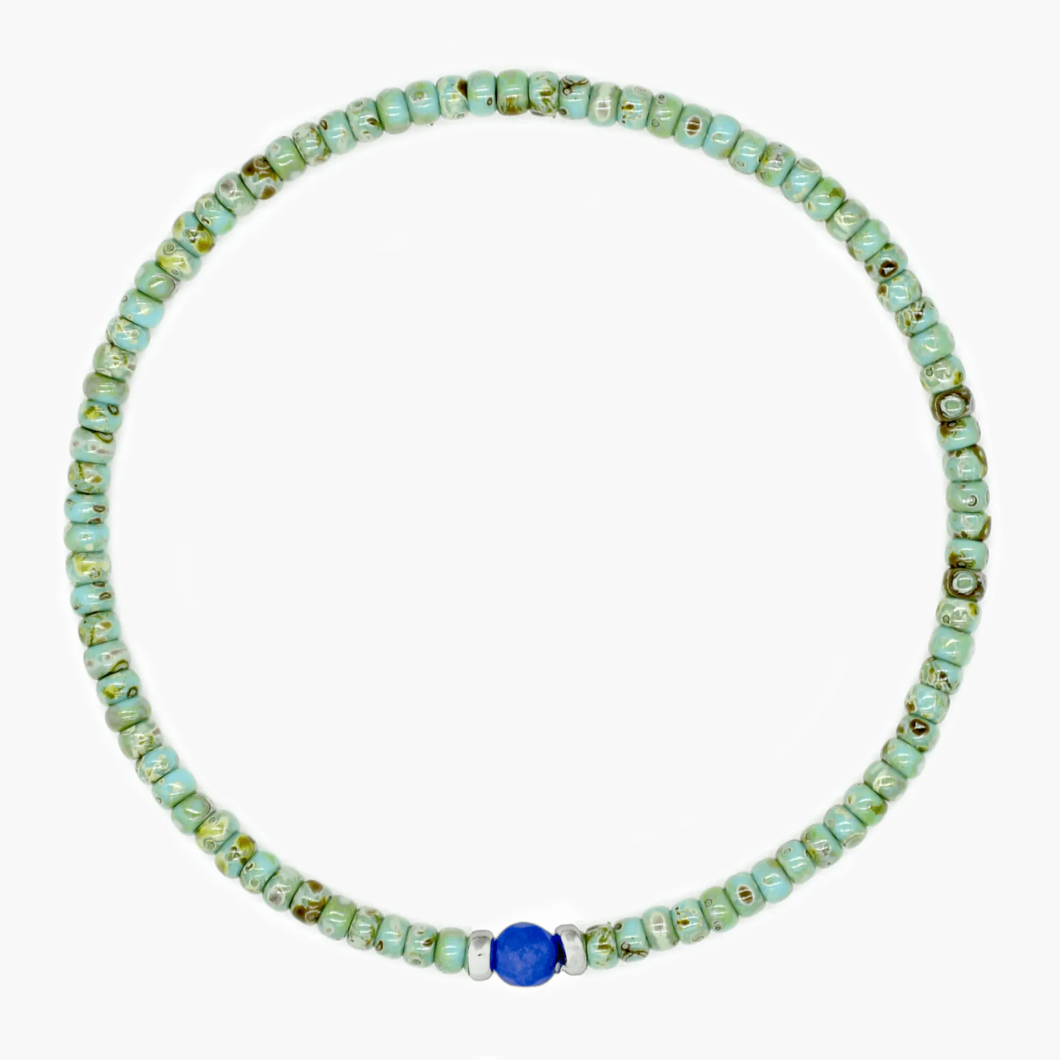 2mm Beads Dandy Bracelet (Dyed Turquoise)