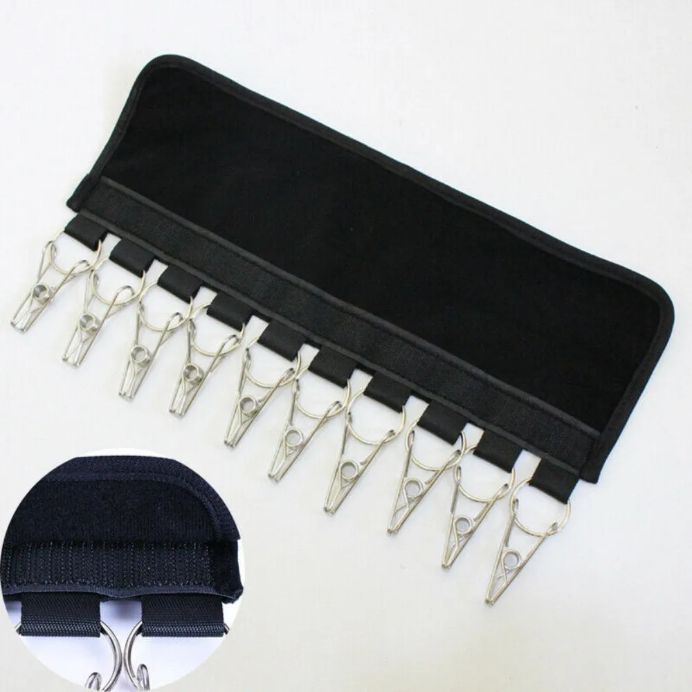 2X 10 Clips Neoprene Cap Rack Hanger Hat Organizer Closet