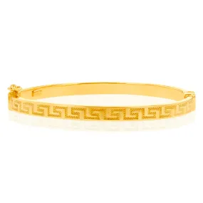9ct Yellow Gold Greek Baby Bangle