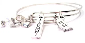 Alumni Long Tab Expandable Bangle Bracelet Set