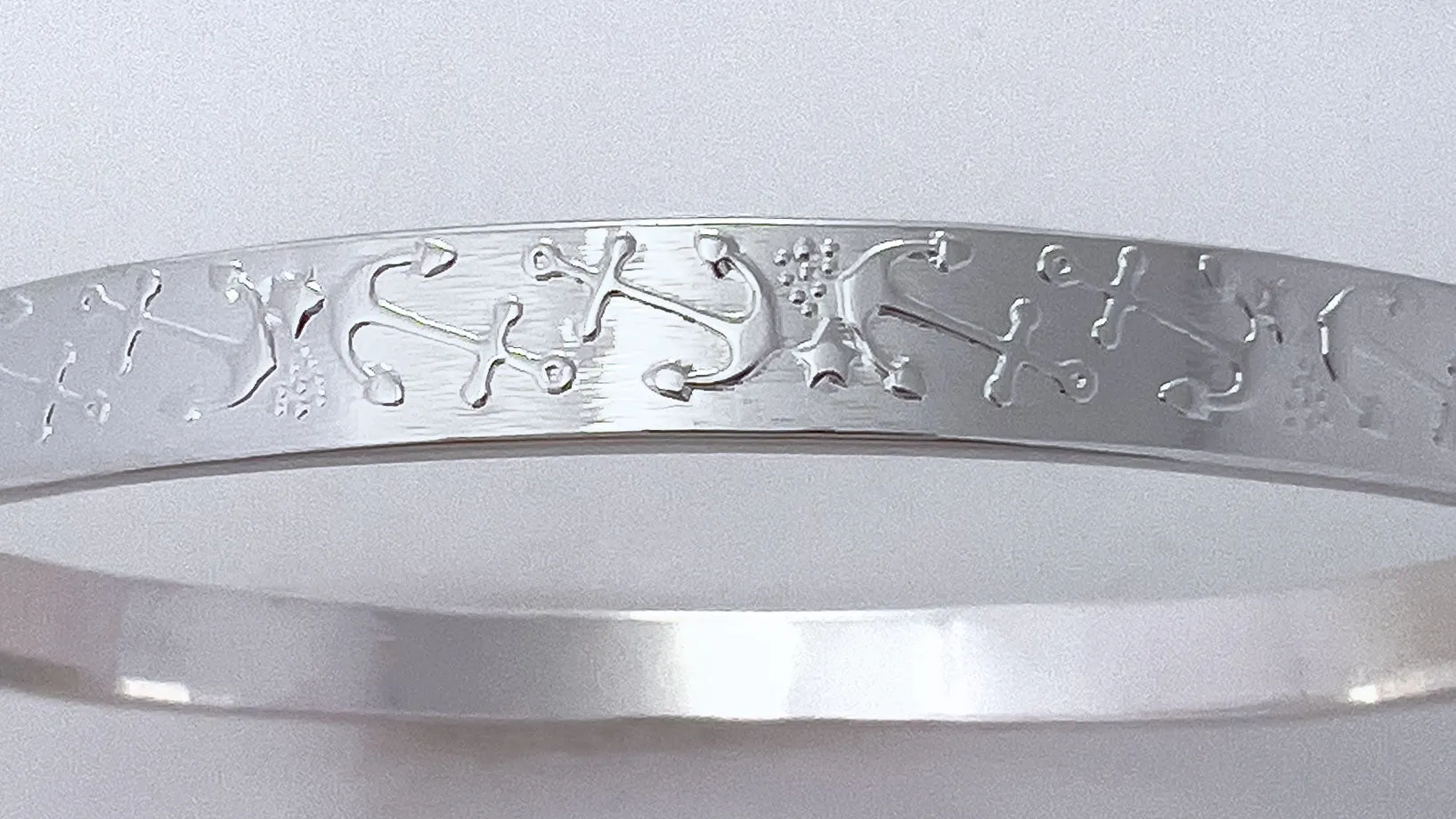 Anchors Aweigh Silver Bangle
