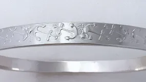 Anchors Aweigh Silver Bangle