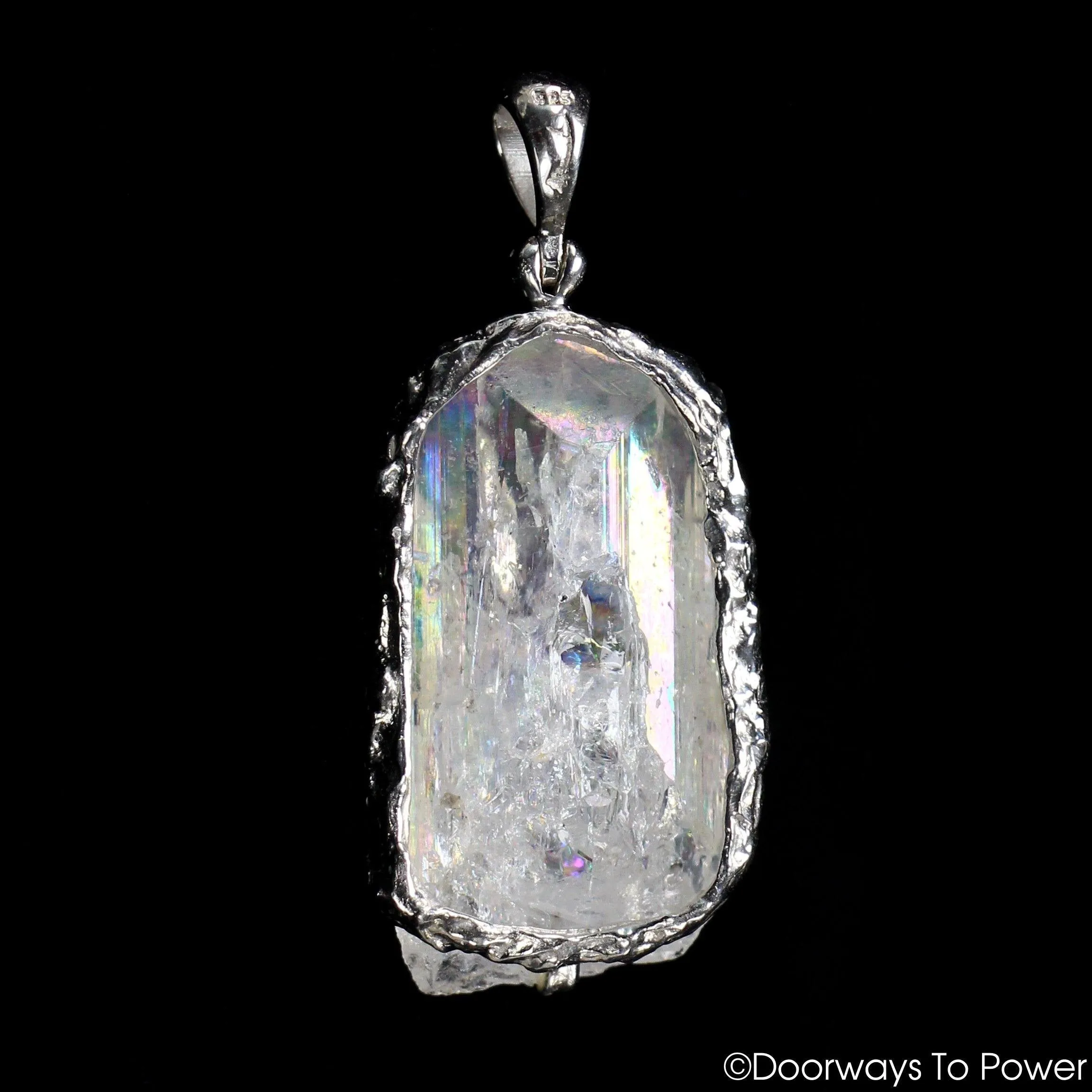 Angel Aura Quartz Danburite Synergy 12 Crystal Pendant