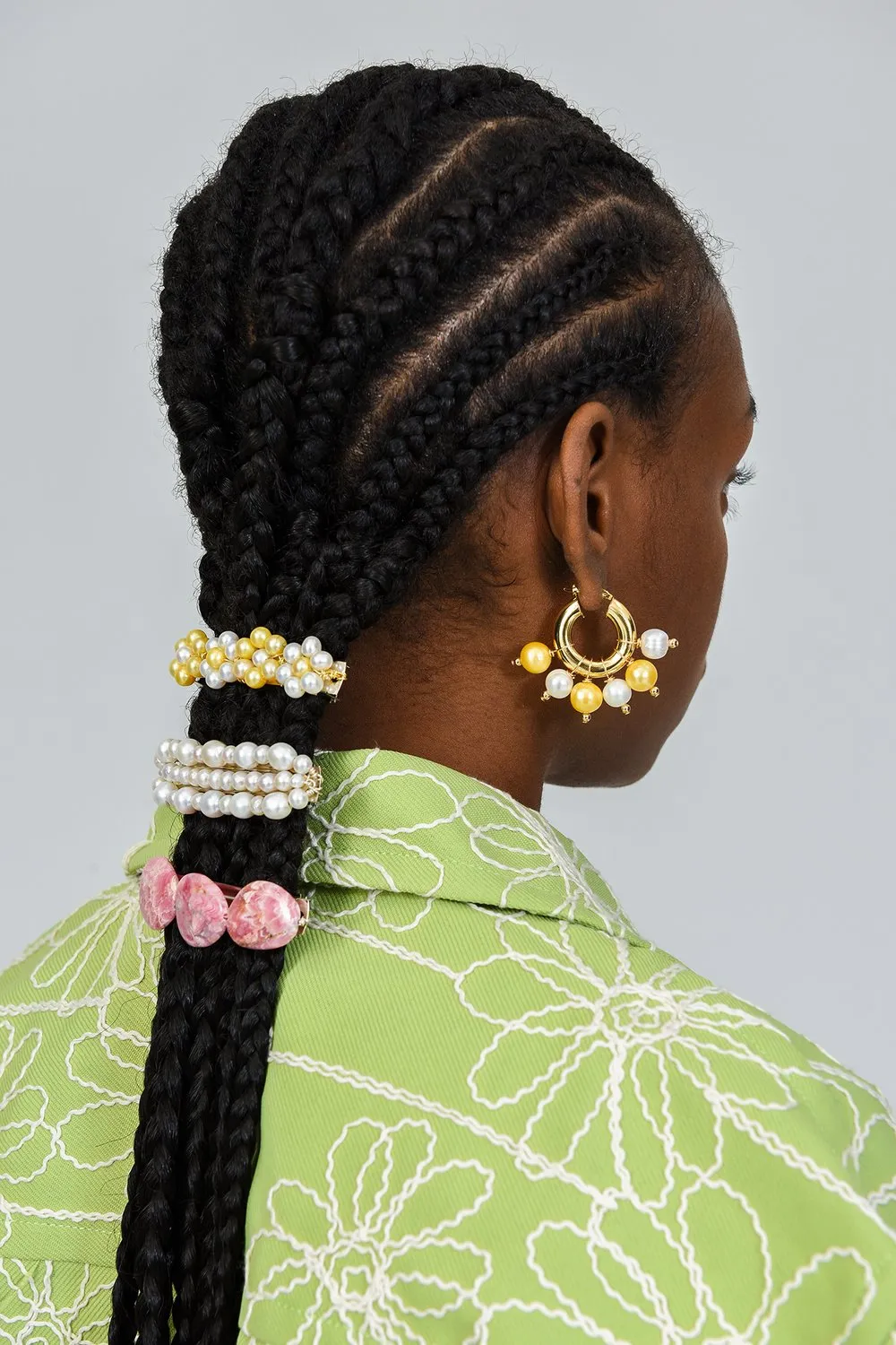 ASTER BARRETTE - PEARLS