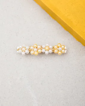 ASTER BARRETTE - PEARLS