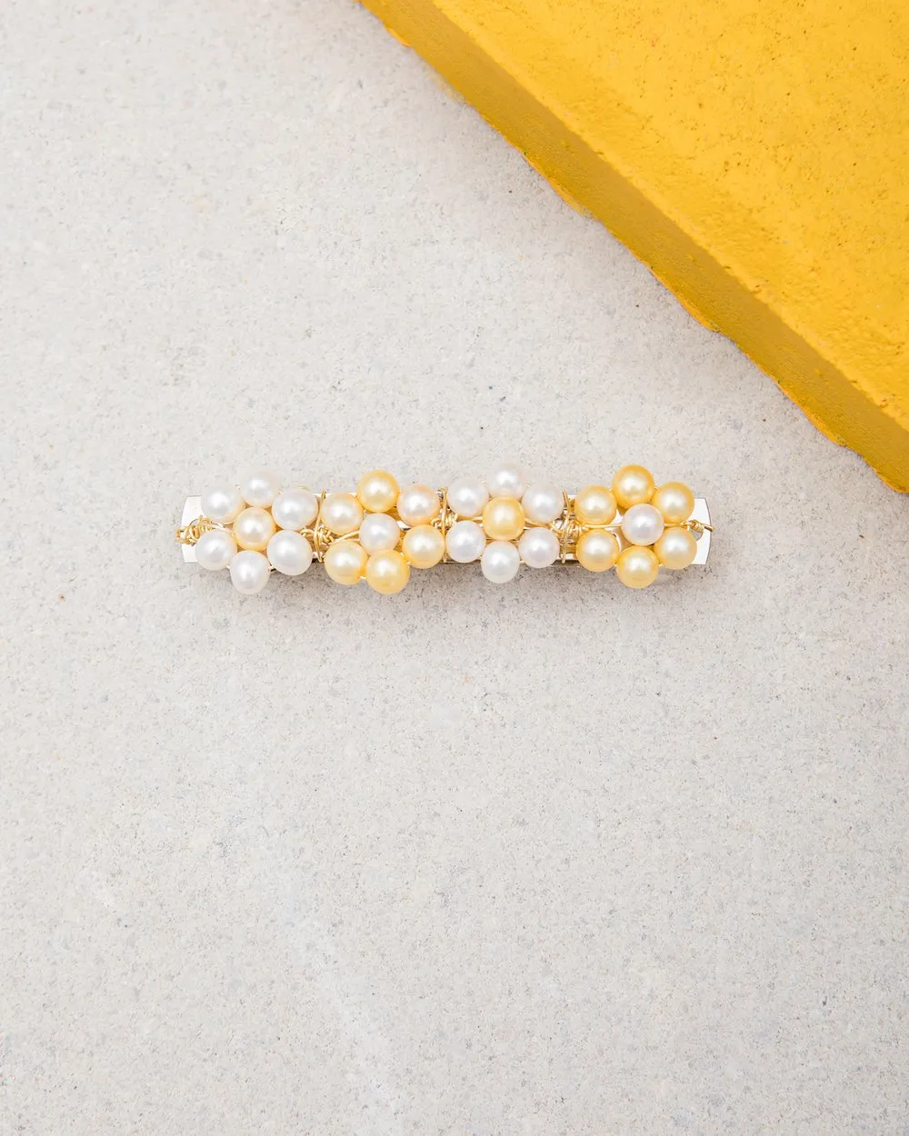ASTER BARRETTE - PEARLS