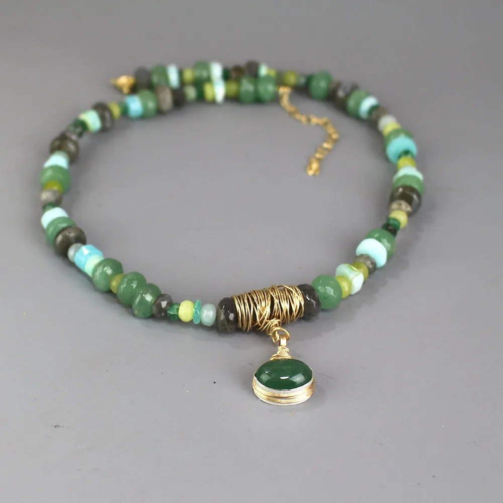 Aventurine Eye Necklace