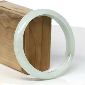 Baikalla Natural Burmese Light Green Jadeite Jade Bangle Bracelet (65.60mm) #T310