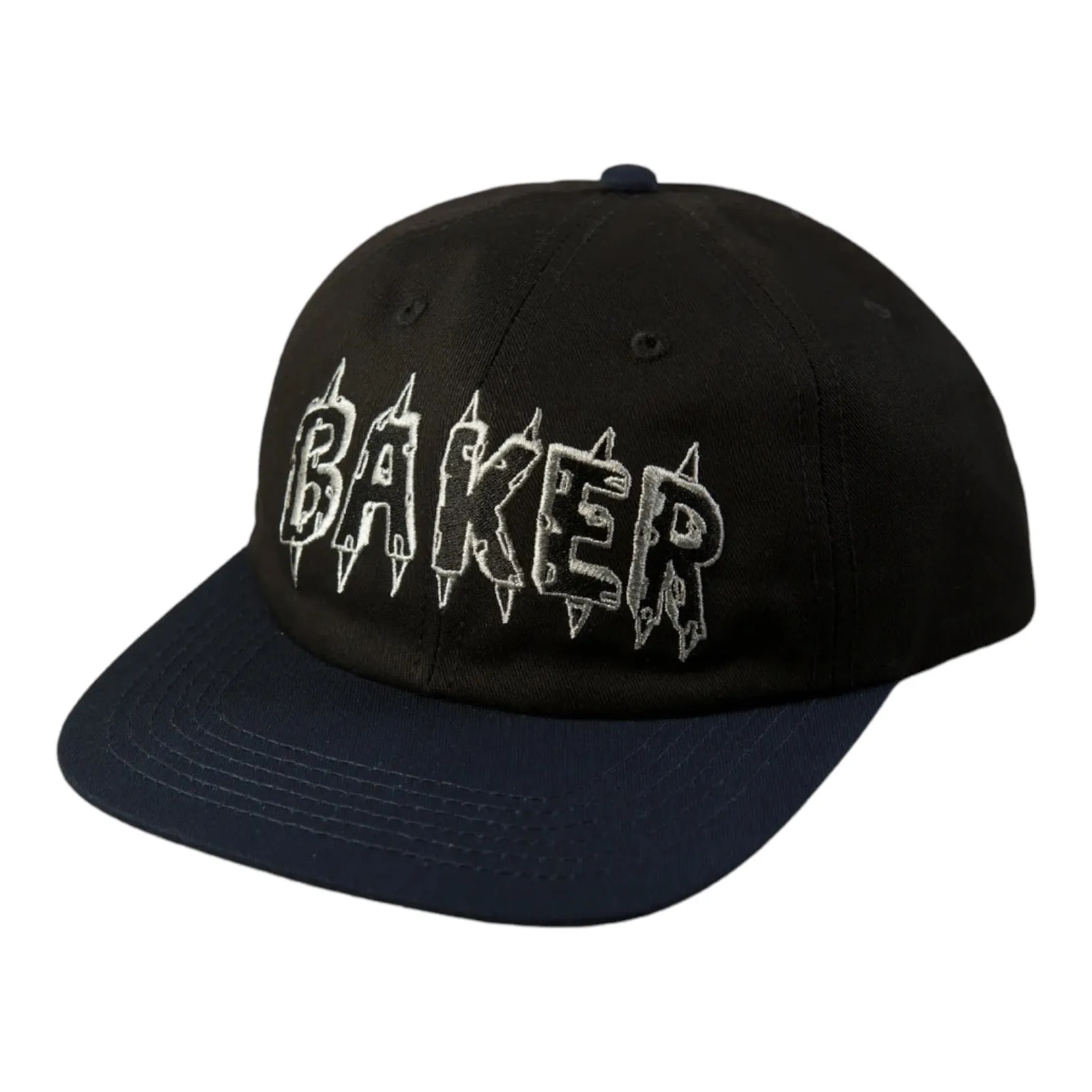 Baker Spike Snapback Hat Black/Navy