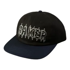 Baker Spike Snapback Hat Black/Navy