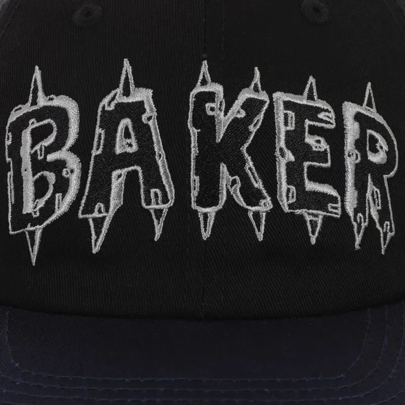 Baker Spike Snapback Hat Black/Navy