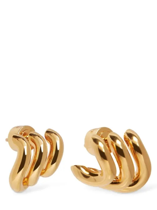 Balenciaga   Loop Trio brass earrings 