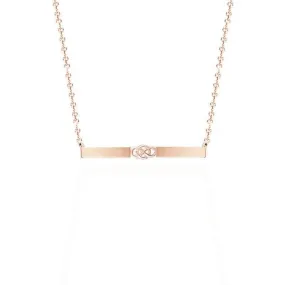 Bar Celtic Layered Necklace In Gold Vermeil
