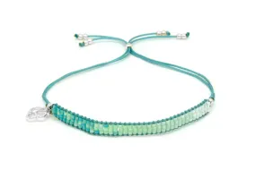 Boho Betty Senorita Turquoise Ombre Beaded Friendship Bracelet