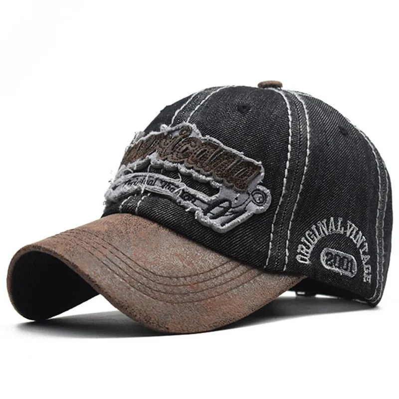 Branded Men's Cap Denim Baseball Cap Women Men Snapback Hat 3D Embroidery Dad Hat Bone Trucker Caps