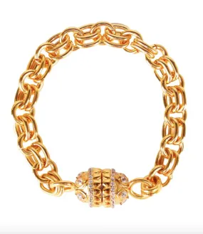 BuDhaGirl Holly Chain Bracelet - Crystal Clear