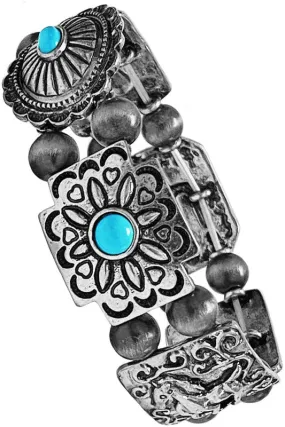 Cactus Thunderbird Bracelet (Turquoise)
