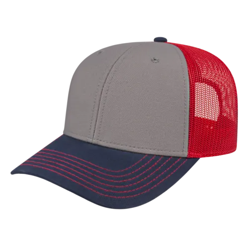 Cap America Custom Embroidered Hat with Logo - Trucker Mesh Back Cap i3028