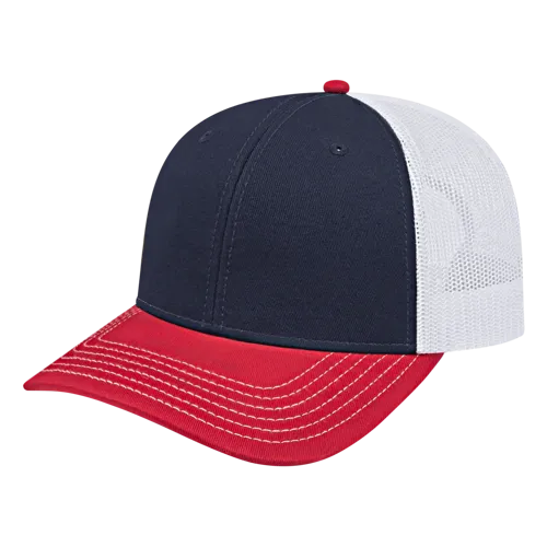 Cap America Custom Embroidered Hat with Logo - Trucker Mesh Back Cap i3028