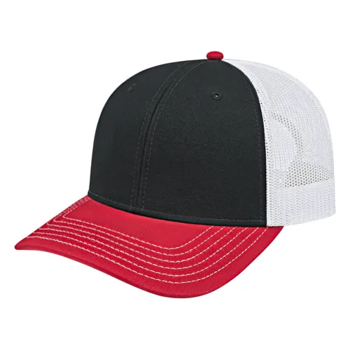 Cap America Custom Embroidered Hat with Logo - Trucker Mesh Back Cap i3028