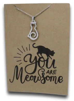 Cat Pendant & Chain - Card 167
