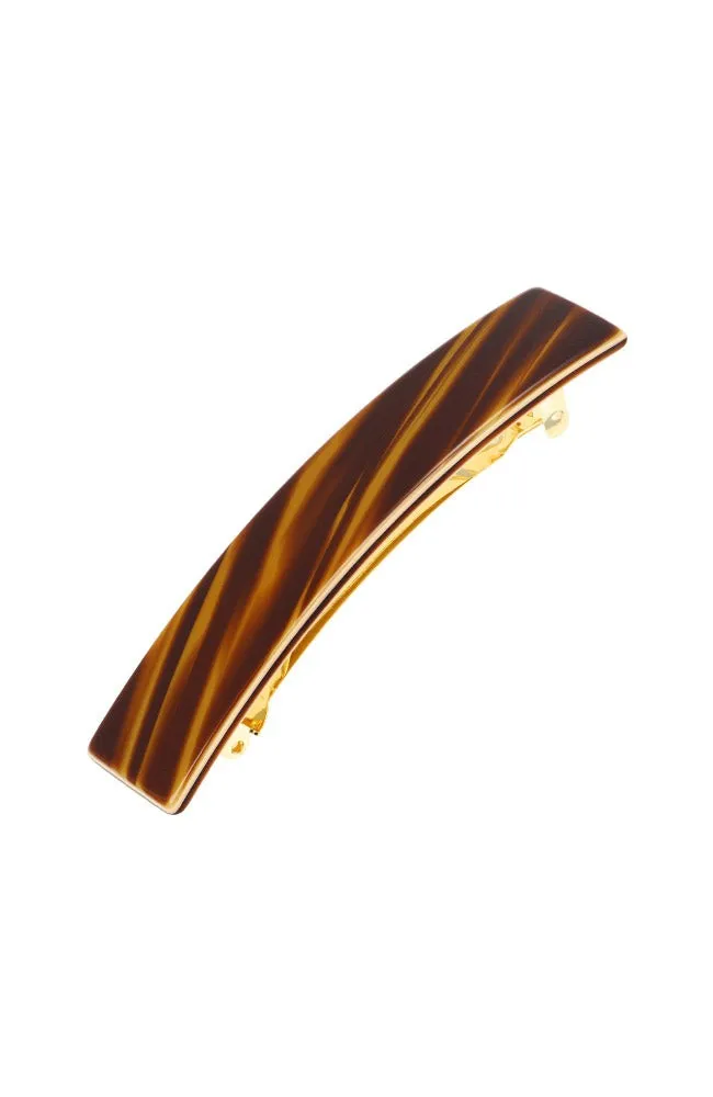 Classic Rectangle Barrette - Tiger