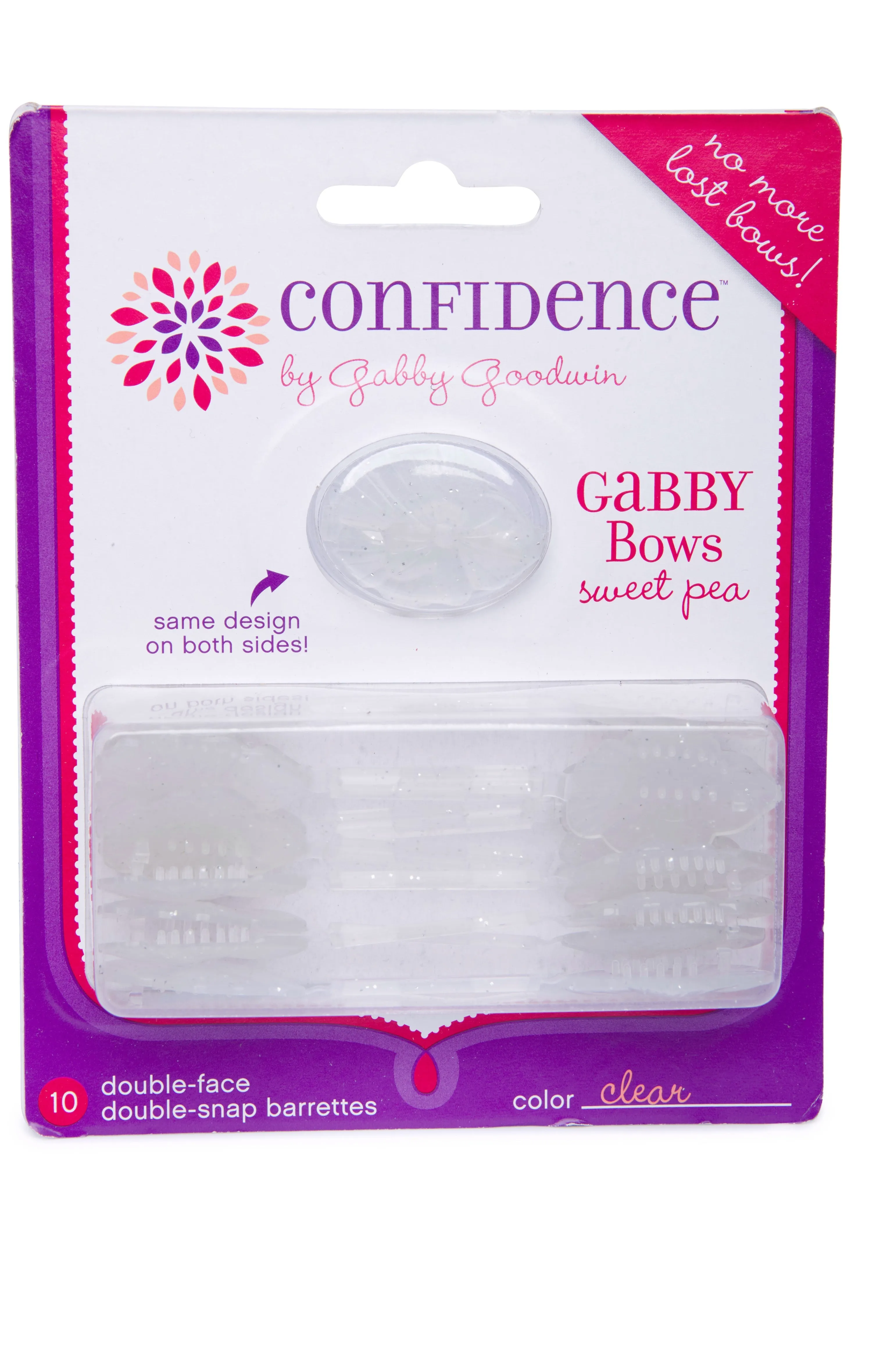 Clear Sweet Pea GaBBY Bows (10)