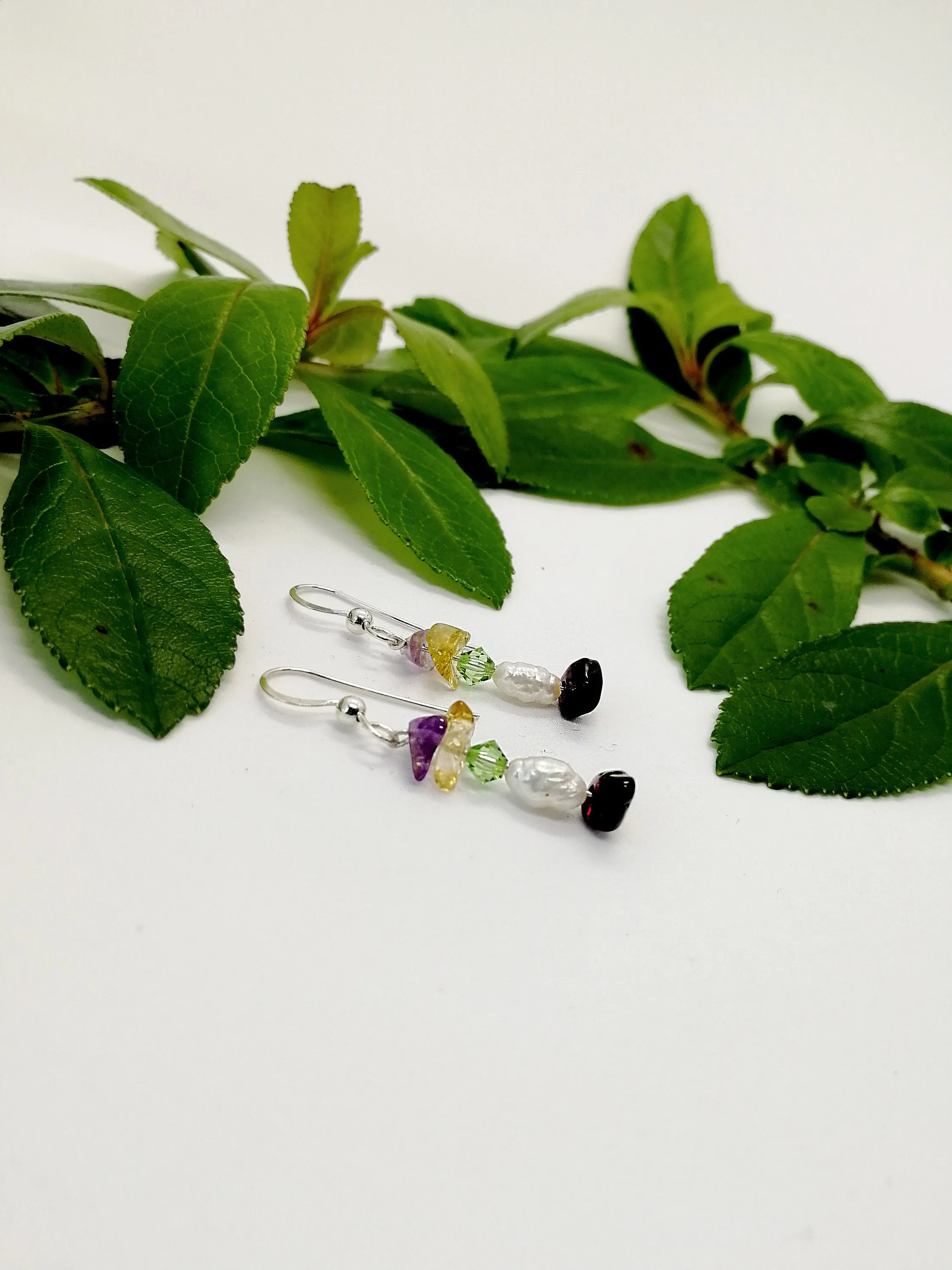 Colorful Pearl Drop Earrings
