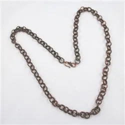 Copper Chain Necklace Long Necklace