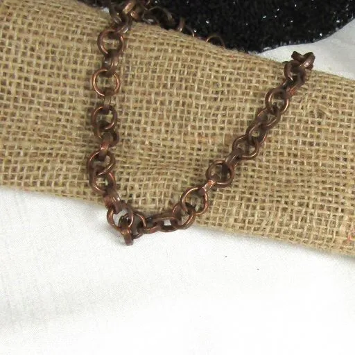 Copper Chain Necklace Long Necklace