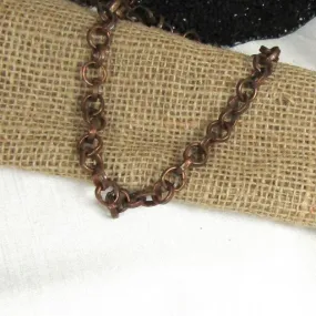 Copper Chain Necklace Long Necklace