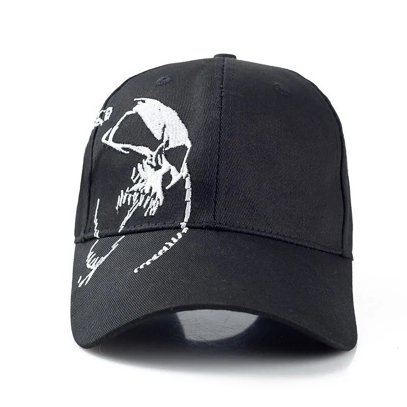 Cotton Skull Clinkz Embroidery Baseball Adjustable Snapback Cap