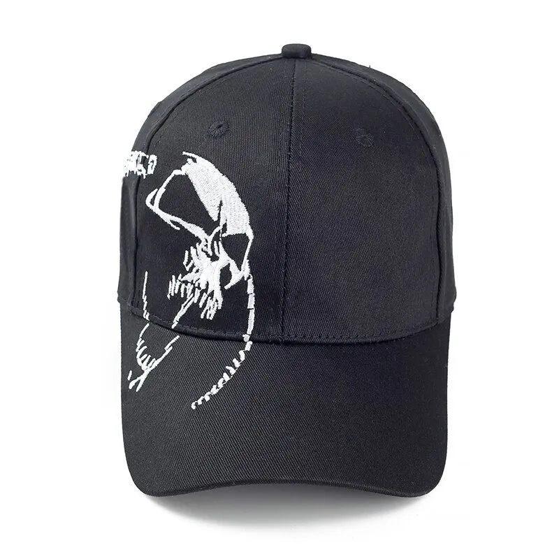 Cotton Skull Clinkz Embroidery Baseball Adjustable Snapback Cap