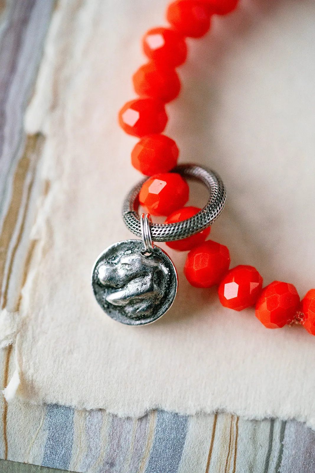 Crystal Bangle   Dog Charm