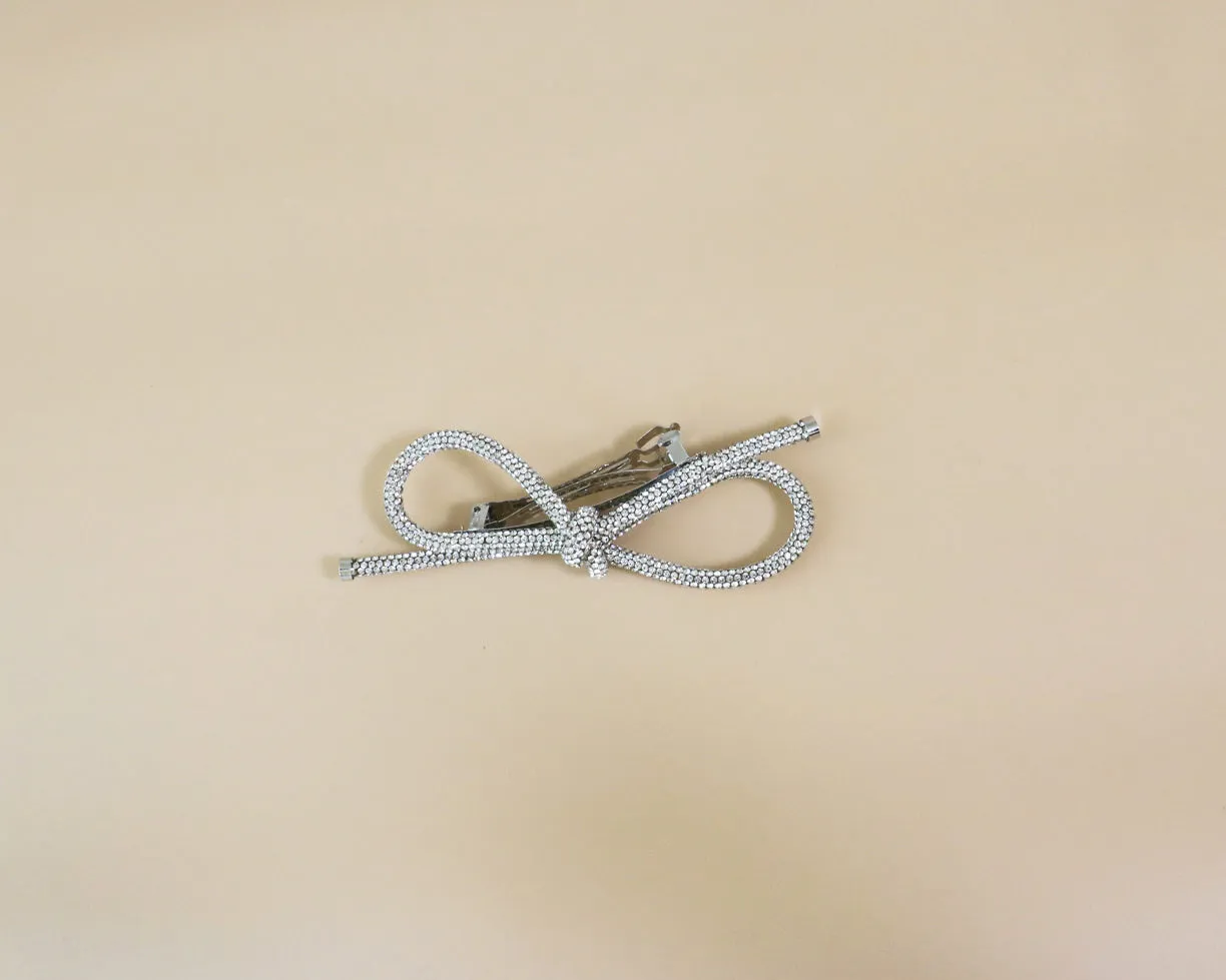 Crystal Rope Ribbon Barrette
