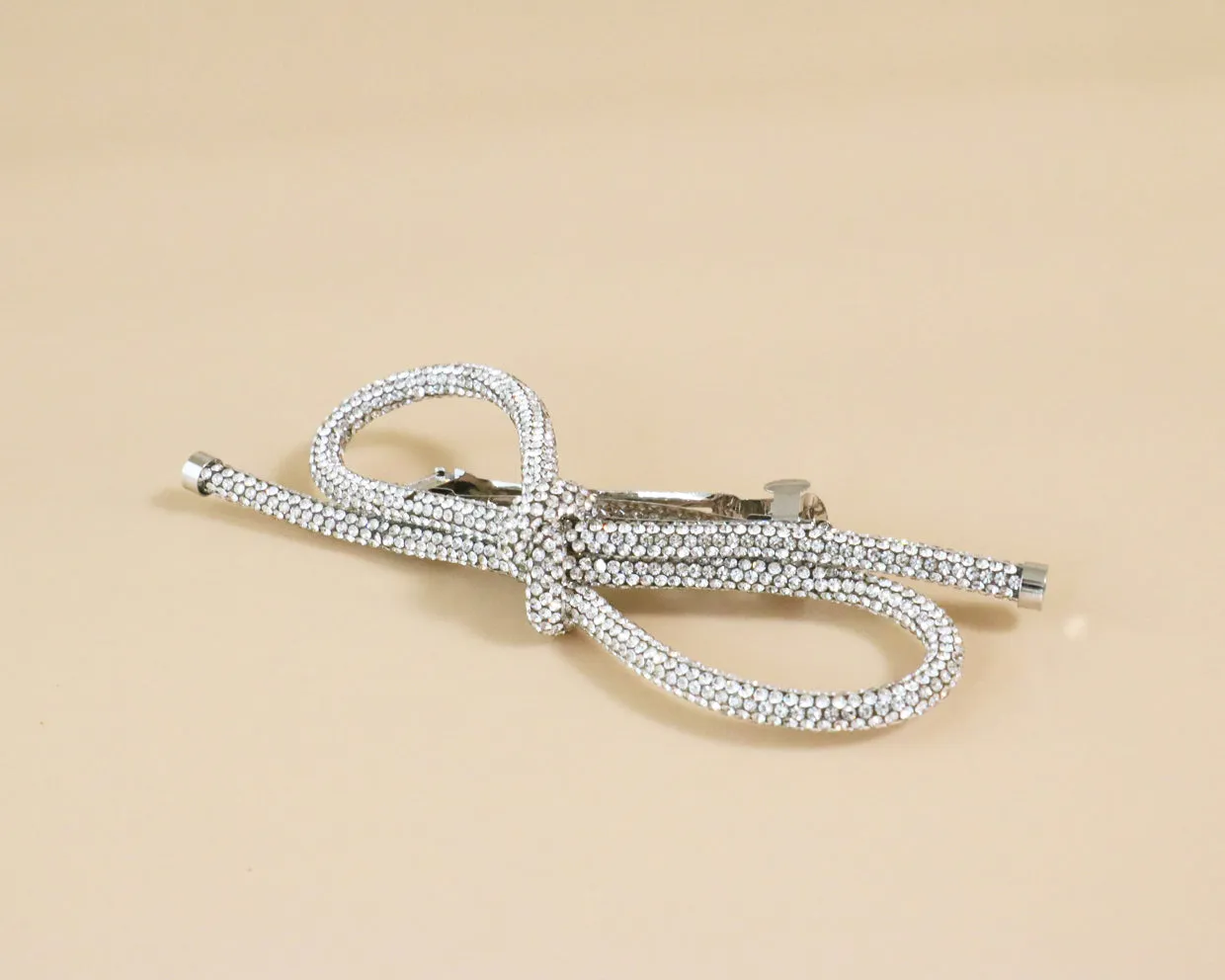 Crystal Rope Ribbon Barrette