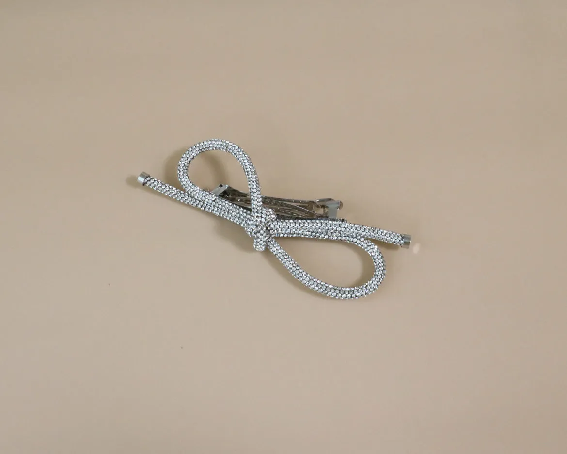 Crystal Rope Ribbon Barrette