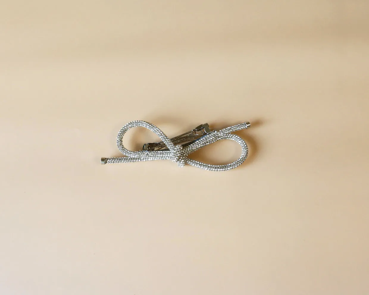 Crystal Rope Ribbon Barrette