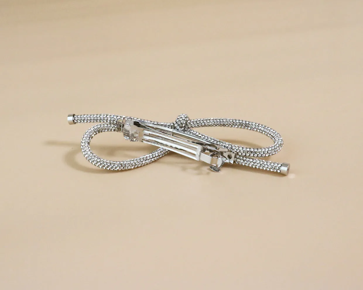 Crystal Rope Ribbon Barrette