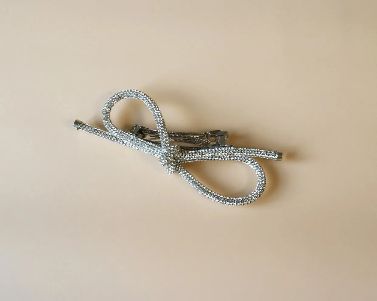 Crystal Rope Ribbon Barrette